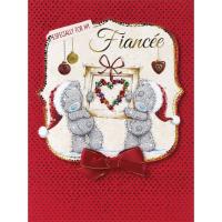 Fiancee Me to You Bear Handmade Boxed Christmas Card Extra Image 1 Preview